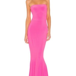 NEW & Never Worn | Norma Kamali Strapless Fishtail Gown in Orchid Pink